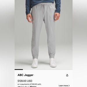 Lululemon ABC joggers.